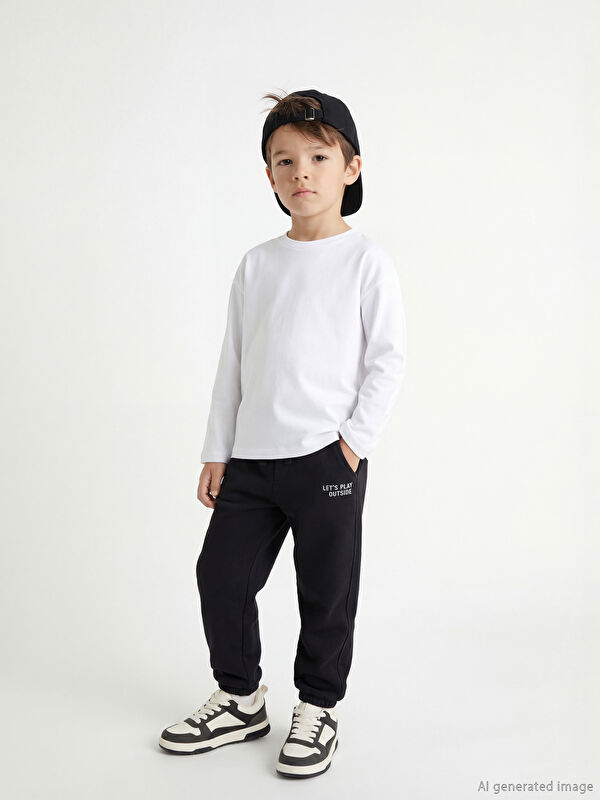 LCW Kids Beli Lastikli Erkek Çocuk Jogger Eşofman Altı