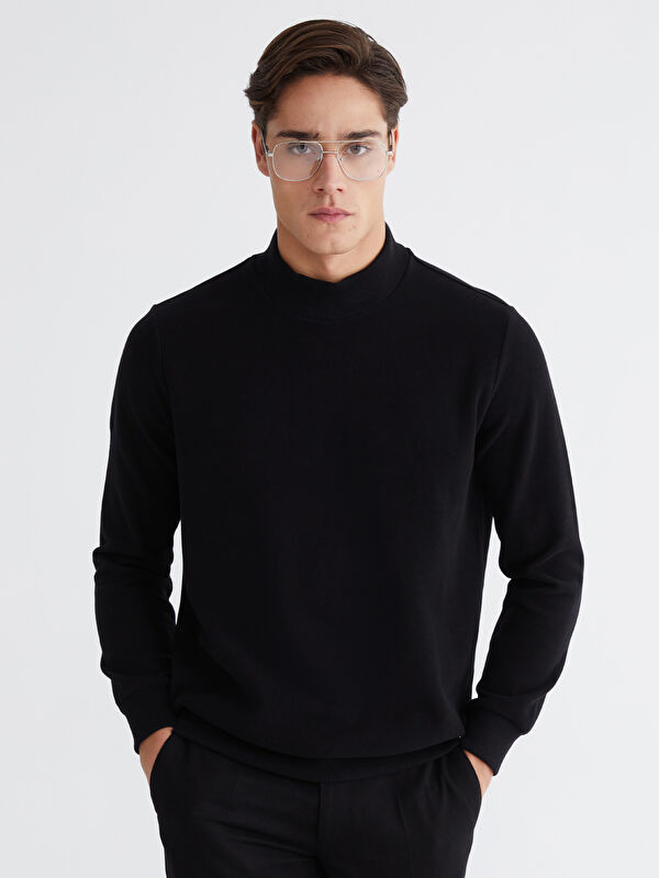 LCWAIKIKI Classic Dik Yaka Erkek Sweatshirt