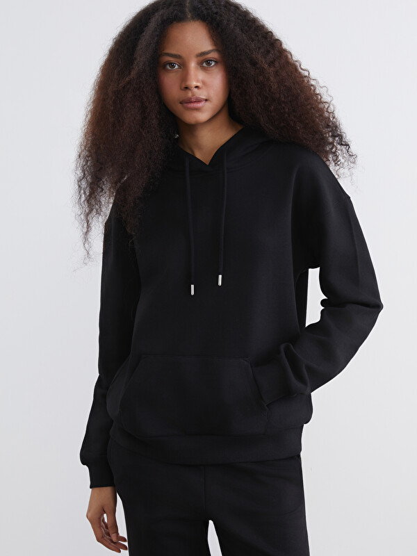 XSIDE Oversize Kadın Kalın Hoodie