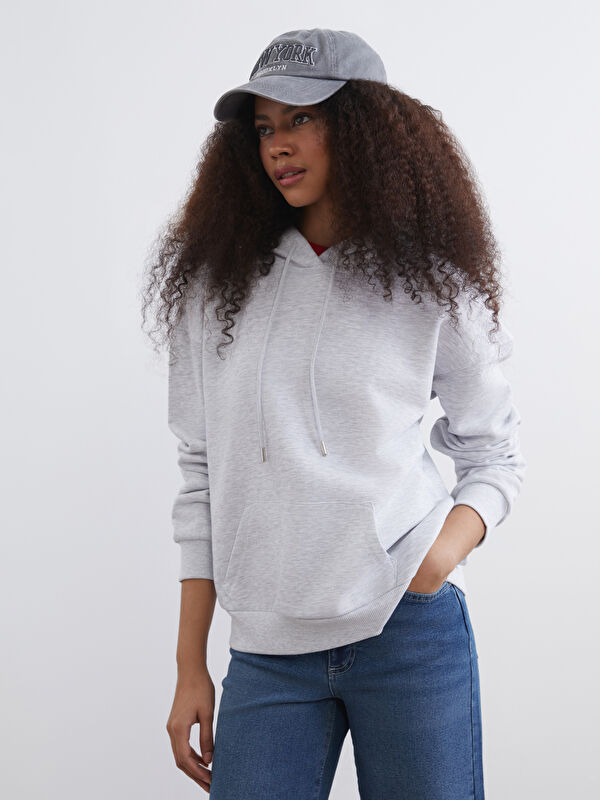 XSIDE Oversize Kadın Kalın Hoodie