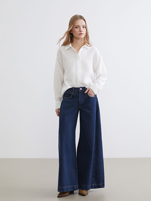LC WAIKIKI Wideleg Kadın Jean Pantolon
