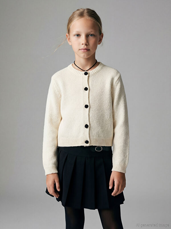 LCW Kids Triko Kız Çocuk Hırka