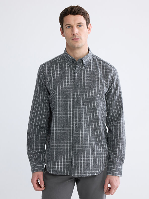 LCWAIKIKI Classic Regular Fit Ekose Erkek Gömlek