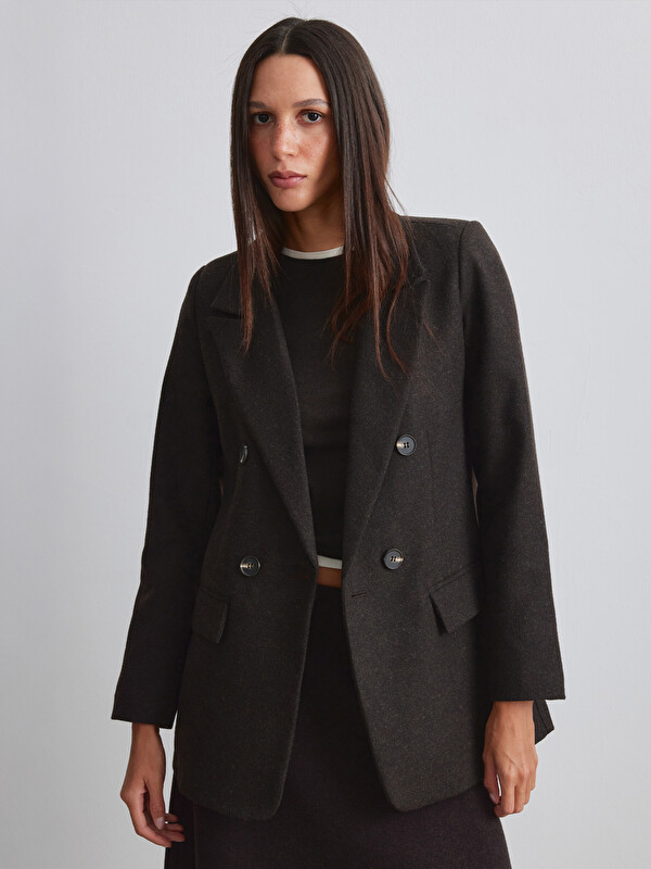 LCW Vision Regular Fit Kadın Kaşe Blazer Ceket