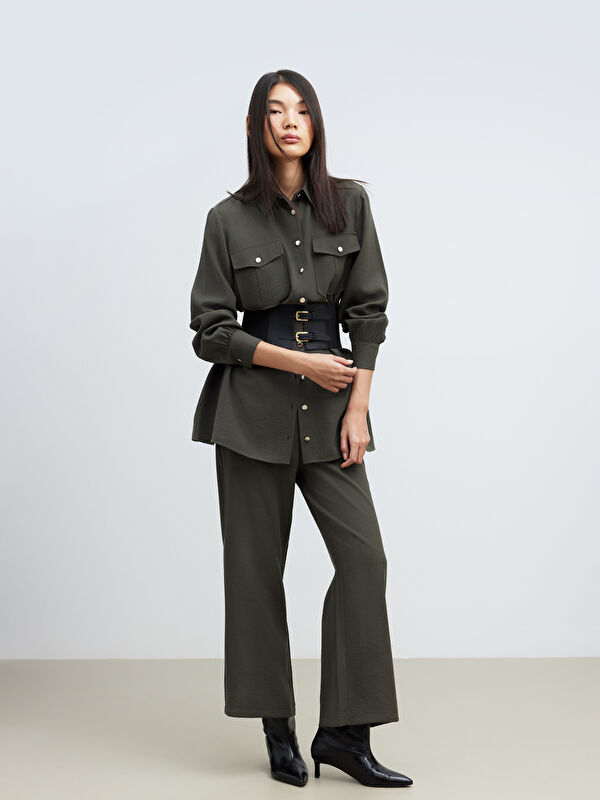 LCW Modest Modal Karışımlı Geniş Paça Kadın Pantolon	
