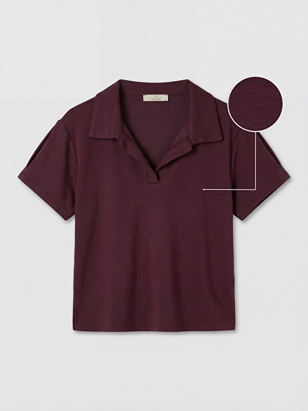 Natuvera Polo Yaka Kadın Tişört