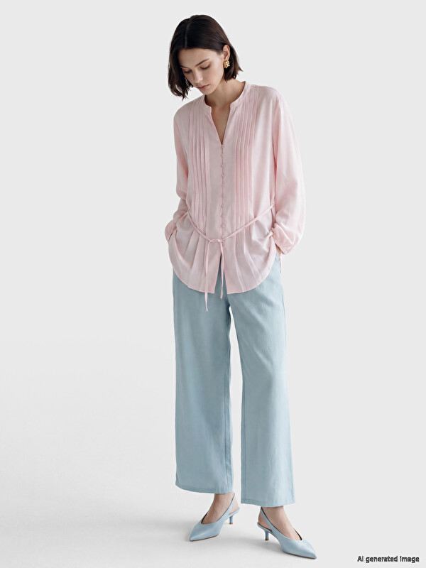 LCW Modest Beli Lastikli Modal Karışımlı Kadın Pantolon