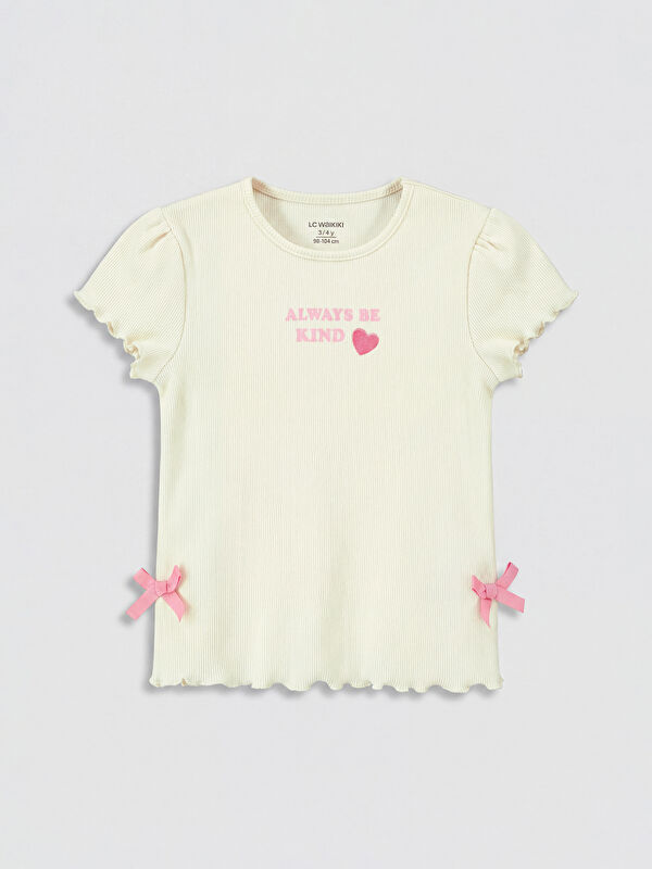 LCW baby Baskılı Kız Bebek Tişört