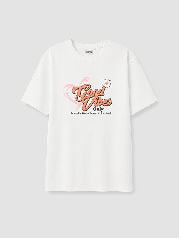 LCW Kids Girl White T-Shirt