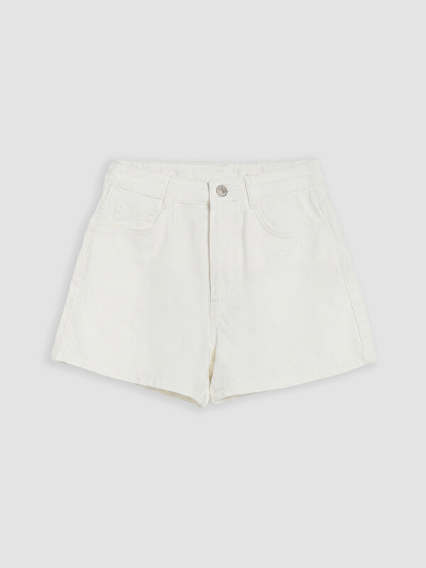 LCW Kids Kız Çocuk Taşlı Jean Şort