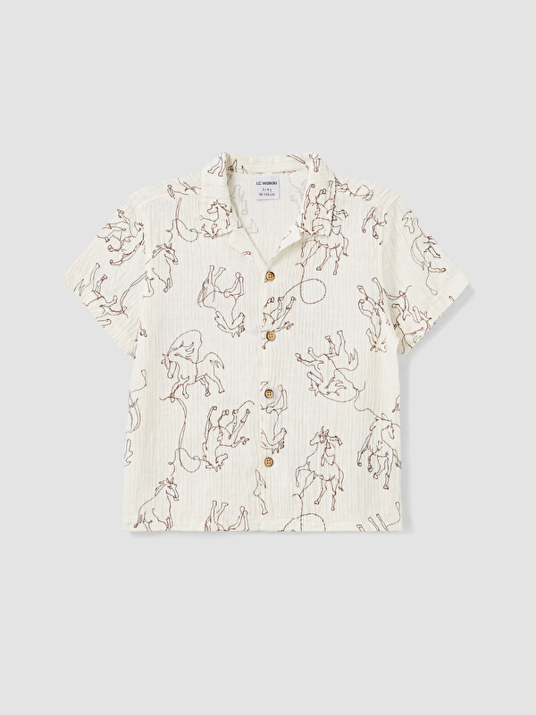 LCW Kids Boy Brown Shirt