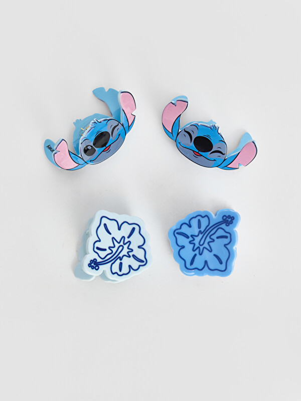 LCW JOY Stitch Baskılı Kız Çocuk Toka Seti 4'lü