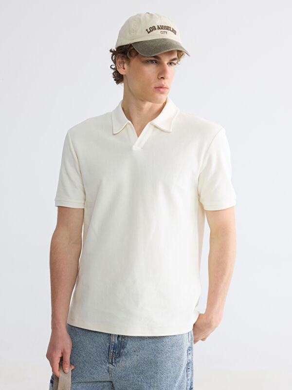 XSIDE Polo Yaka Havlu Kumaş Erkek Tişört