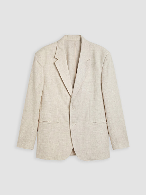 LCW Vision Regular Fit %100 Keten Erkek Blazer Ceket
