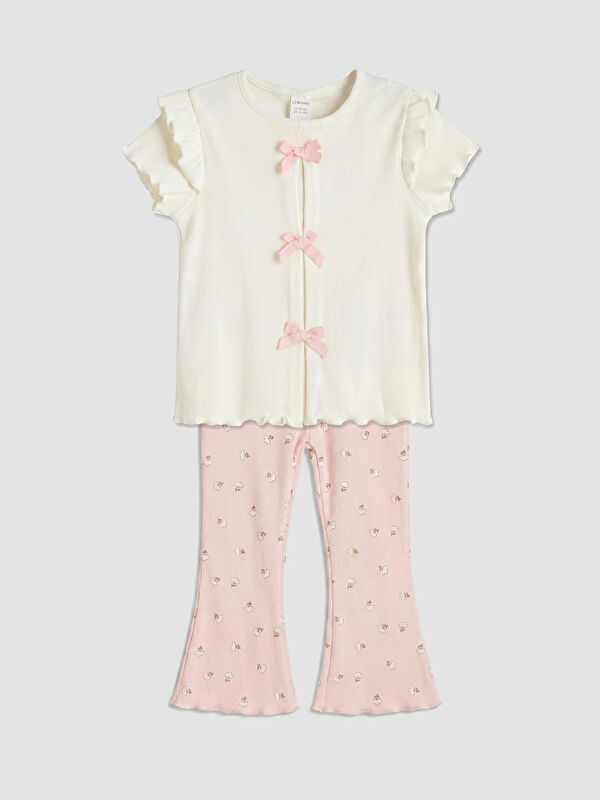 LCW baby Fiyonklu Kız Bebek Takım