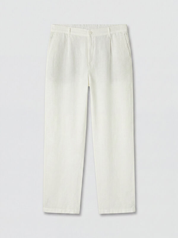 LCW Vision Regular Fit %100 Keten Erkek Pantolon