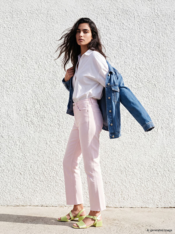 LCW Jeans Crop Flare Kadın Jean Pantolon