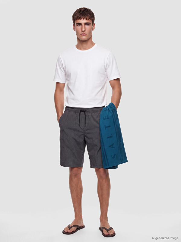 LCW SWIMWEAR شورت سباحة للرجال بطول مستوى الركبة