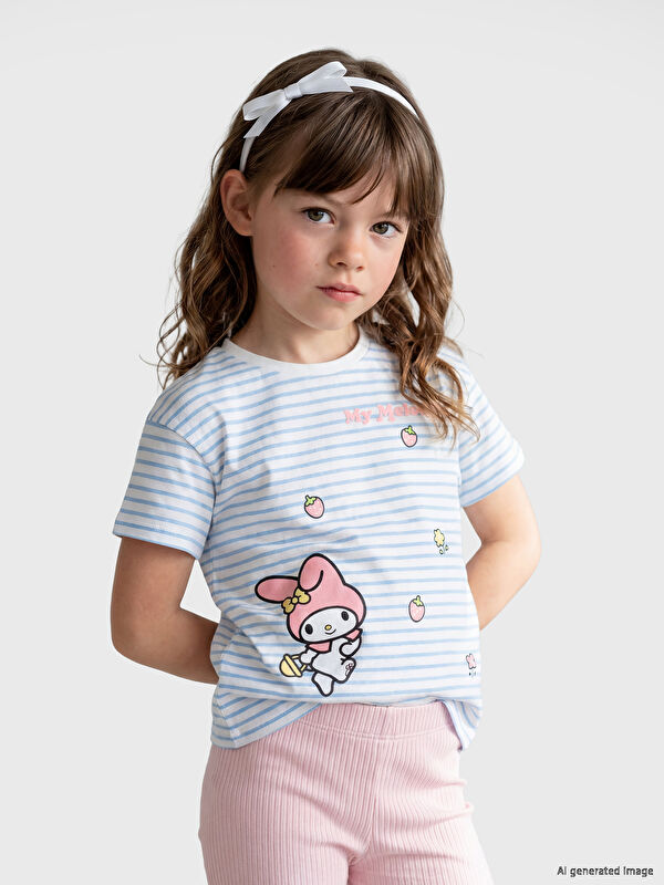 LCW Kids My Melody Baskılı Kız Çocuk Tişört