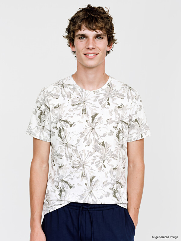 LC WAIKIKI Standard Fit Men's Shortie Pyjamas Set