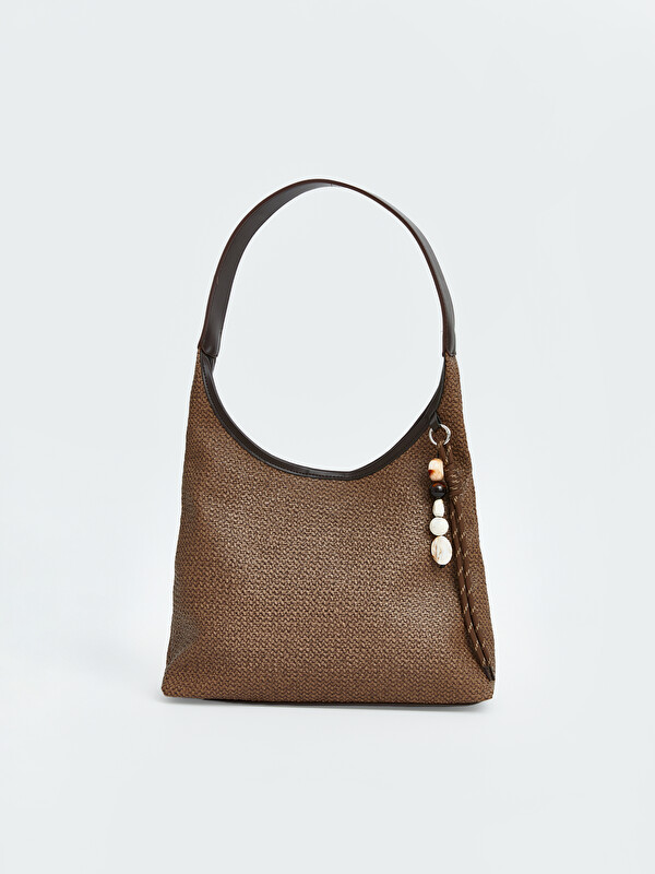 LCW ACCESSORIES Hasır Görünümlü Kadın Omuz Çantası