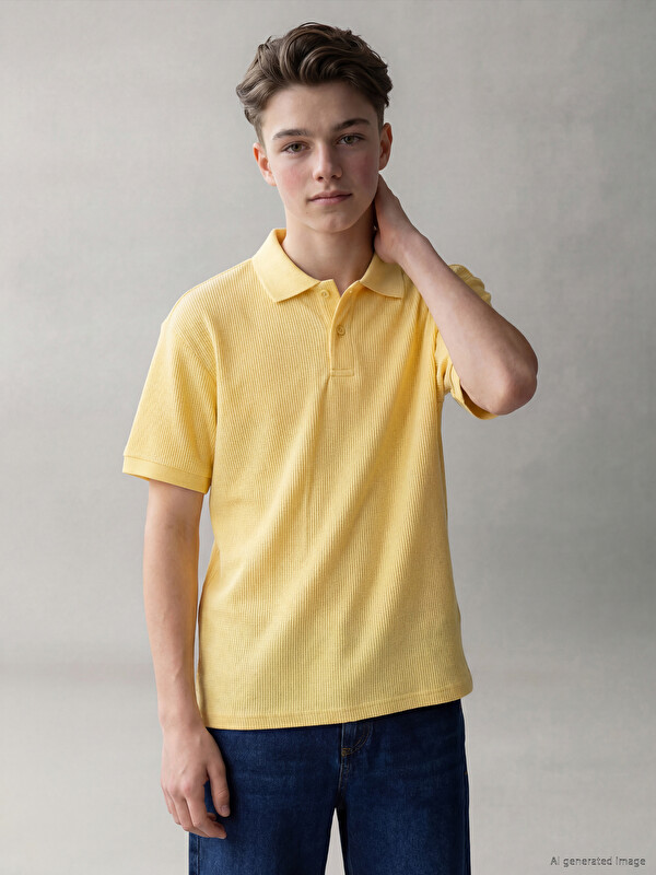 LCW Kids Polo Yaka Erkek Çocuk Tişört
