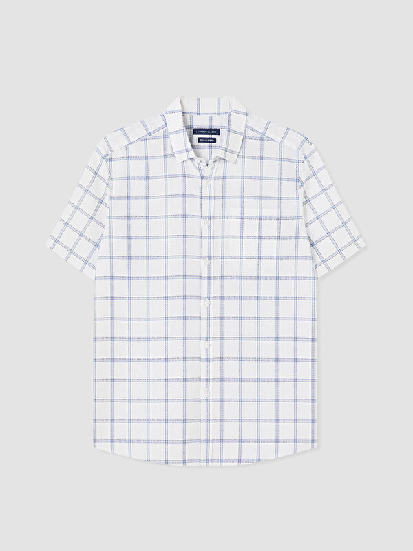 LCWAIKIKI Classic Regular Fit Armürlü Erkek Gömlek