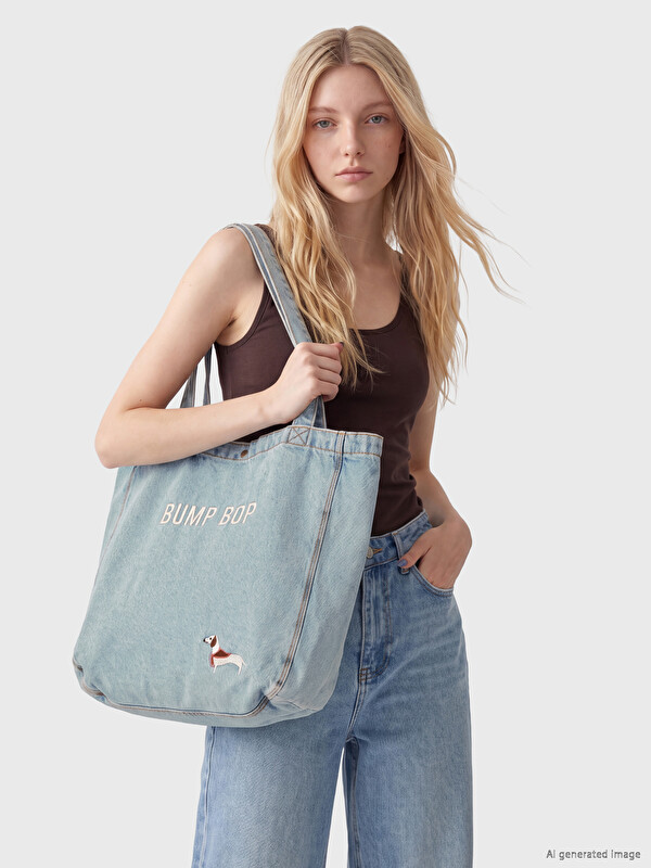 LCW ACCESSORIES Embroidered Women's Shoulder Bag