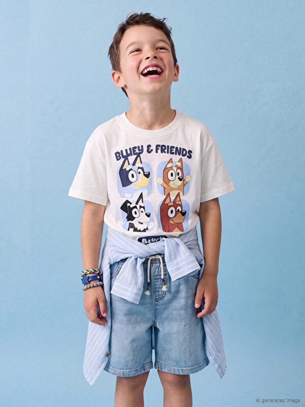 LCW Kids Boy White T-Shirt