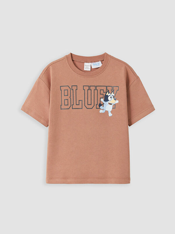 LCW Kids Bluey Baskılı Erkek Çocuk Tişört