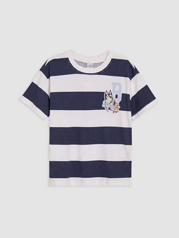 LCW Kids Bluey Baskılı Erkek Çocuk Tişört