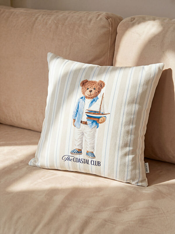 LCW HOME Ayı Teddy Baskılı Kırlent Kılıfı 45x45 cm