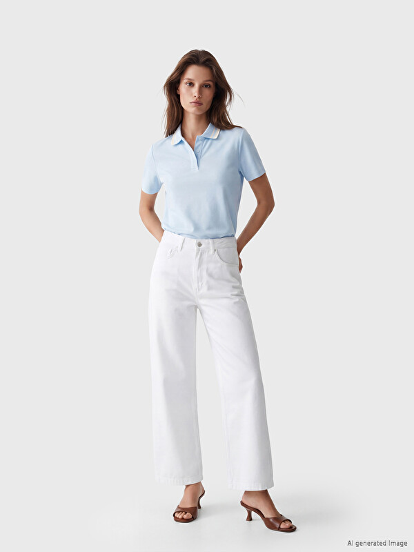 LCW Modest High Waisted Wideleg Women's Jeans