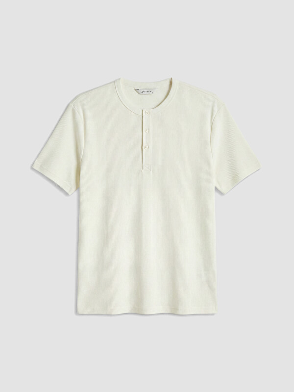 LCW Vision Henley Yaka Regular Fit Erkek Tişört