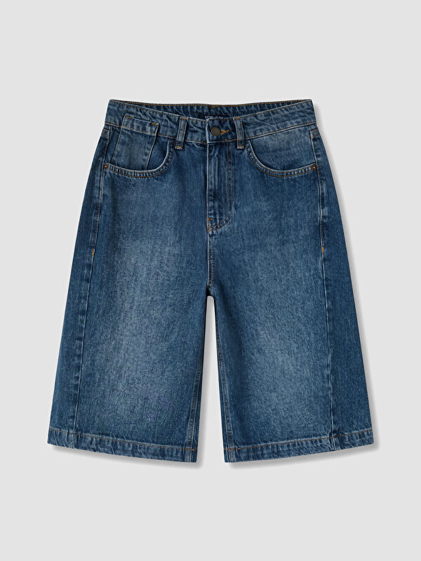 LCW Jeans Bermuda Fit Kadın Jean Şortolon
