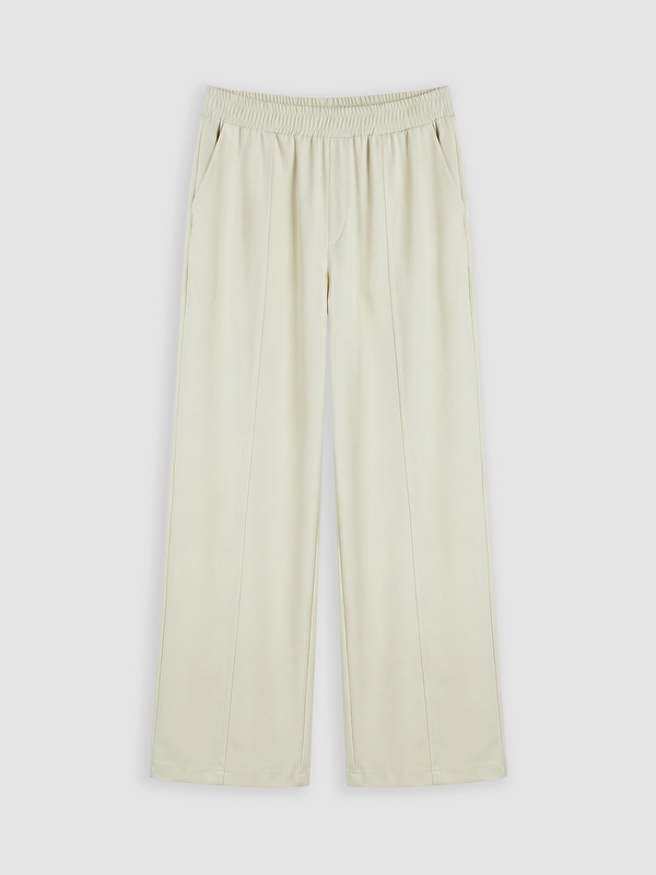 LCW Modest Beli Lastikli Poplin Kadın Pantolon
