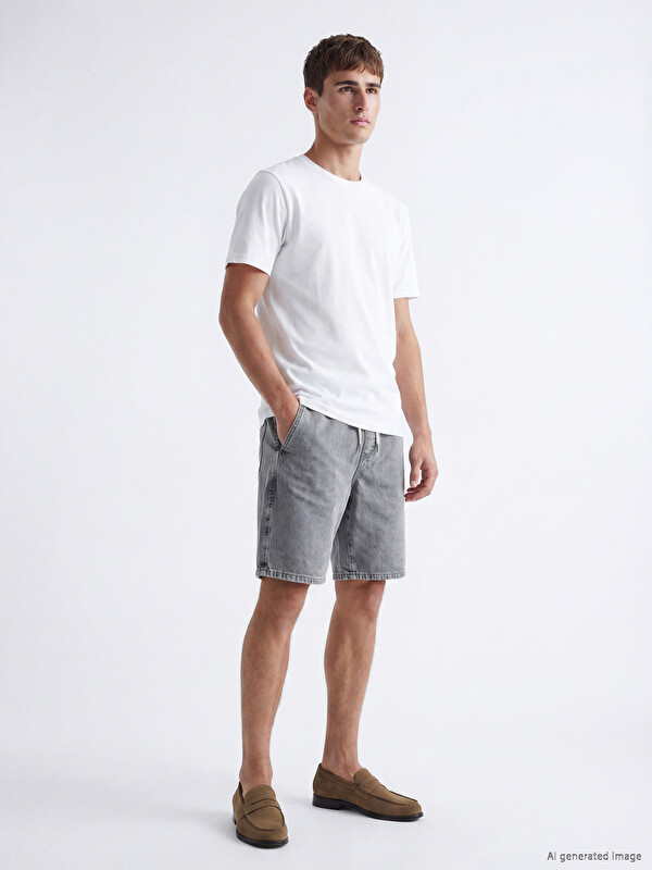 LCW Jeans Loose Fit Erkek Jean Şort