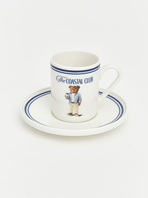 LCW HOME Ayı Teddy Baskılı 2 Kişilik Kahve Fincan Takımı 95 ml