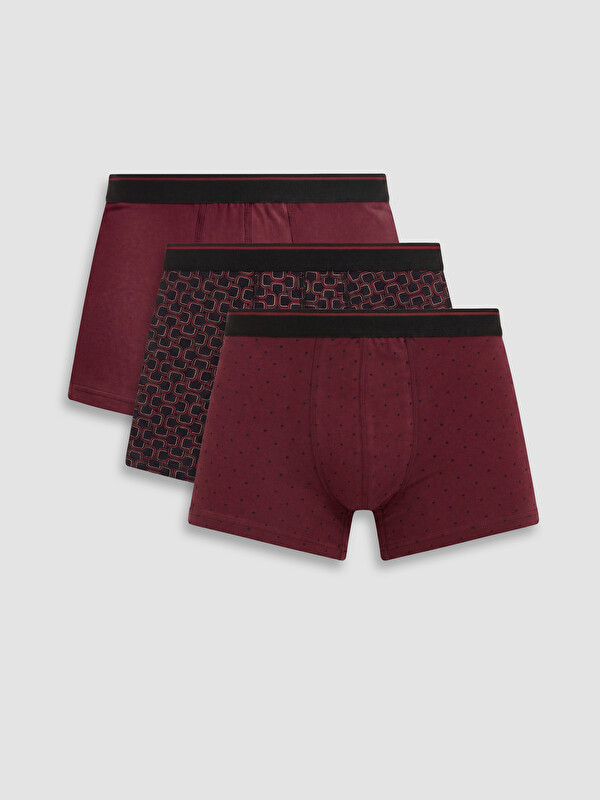 LC WAIKIKI Pamuklu Esnek Erkek Boxer 3'lü