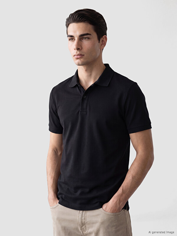 LCWAIKIKI Classic Polo Yaka Soft Touch %100 Pamuk Erkek Tişört