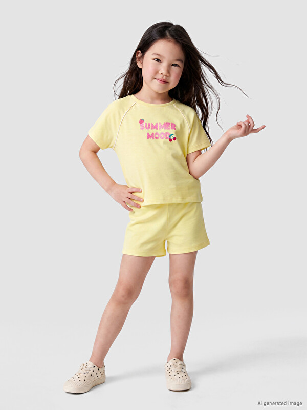 LCW Kids Djevojčica Žuta Set