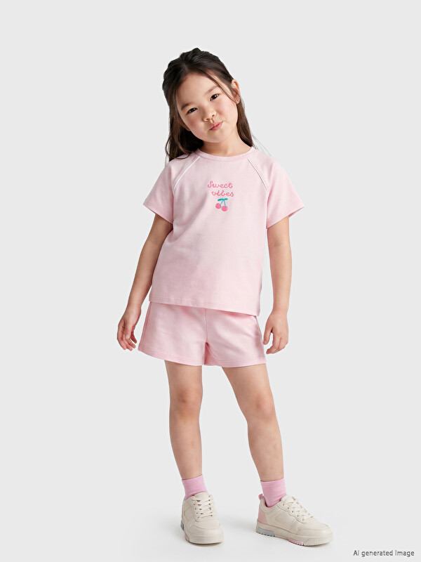 LCW Kids Floral Printed Girls' Set