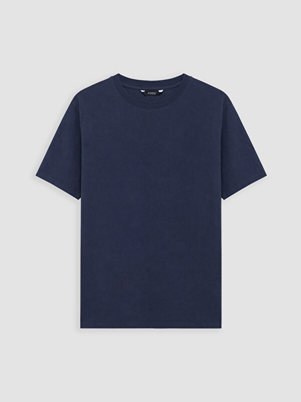XSIDE Loose Fit Bisiklet Yaka Erkek Tişört