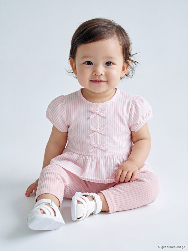 LCW baby Striped Baby Girls' Set