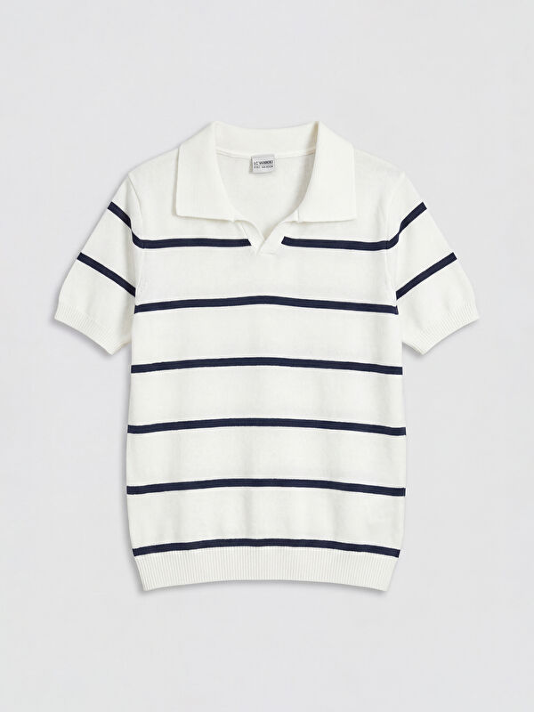 LCW Kids Polo Yaka Erkek Çocuk Triko Kazak