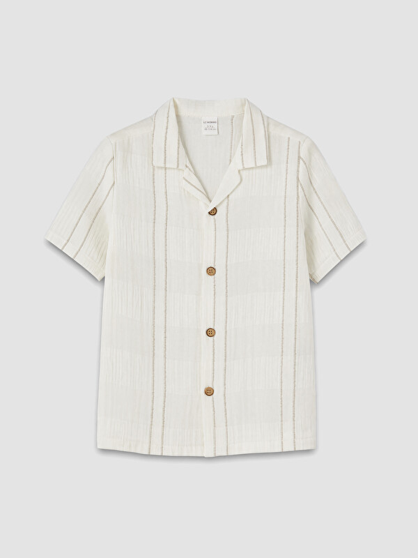 LCW Kids Boy Beige Shirt