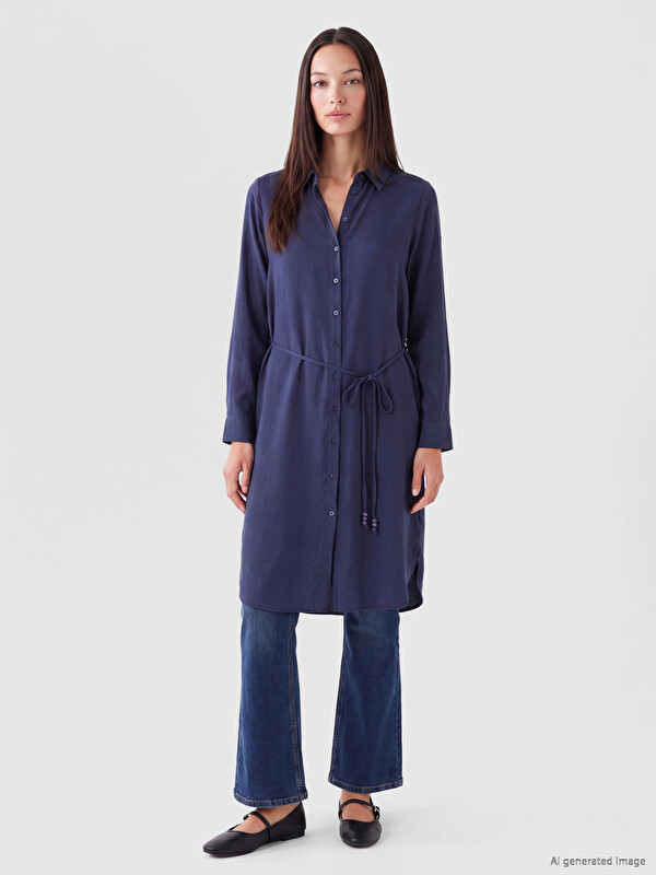 LCW EVERYDAY Oversize Modal Blend Women's Shirt Tunic