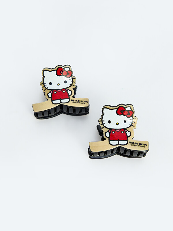 LCW JOY Hello Kitty Baskılı Kız Çocuk Toka Seti 2'li