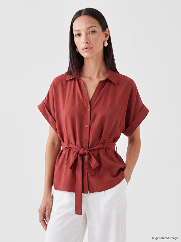 LCWAIKIKI Classic Oversize Modal Karışımlı Kadın Gömlek