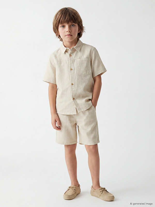LCW Kids Laneni set šortseva za dječake